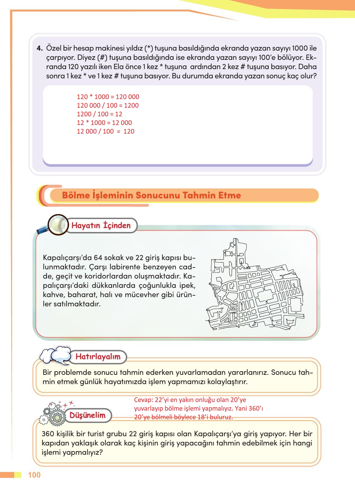 4. Sınıf Meb Yayınları Matematik Ders Kitabı Sayfa 101 Cevapları 4. Sınıf Meb Yayınları Matematik Ders Kitabı Sayfa 101 Cevapları