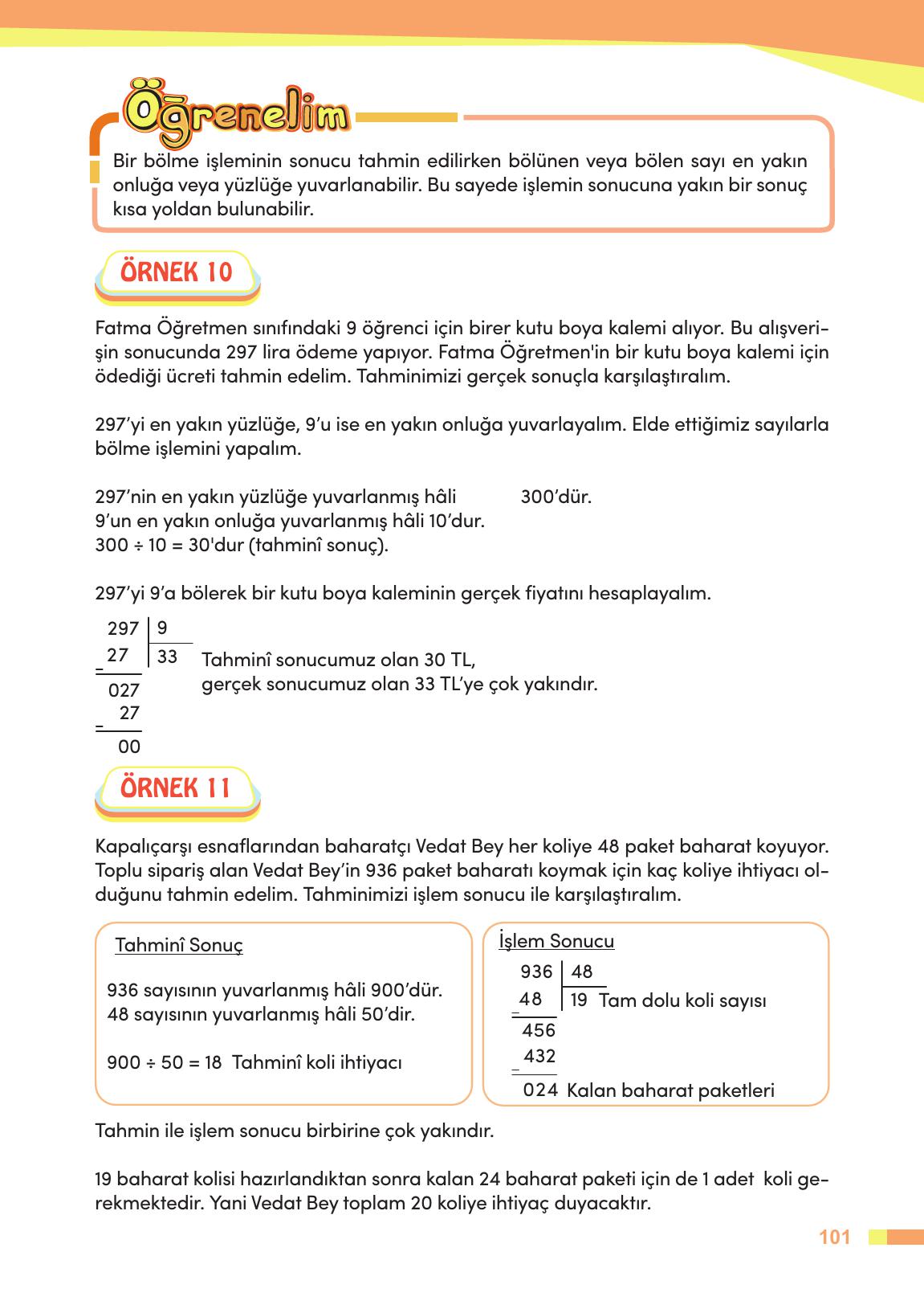 4. Sınıf Meb Yayınları Matematik Ders Kitabı Sayfa 102 Cevapları