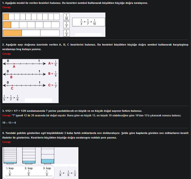 4. Sınıf Meb Yayınları Matematik Ders Kitabı Sayfa 131 Cevapları