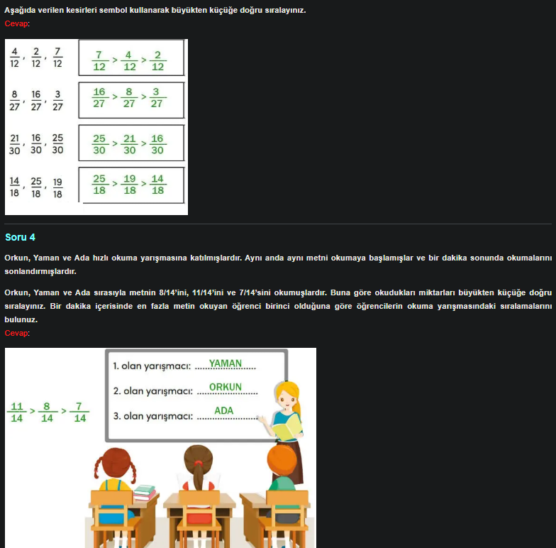 4. Sınıf Meb Yayınları Matematik Ders Kitabı Sayfa 137 Cevapları