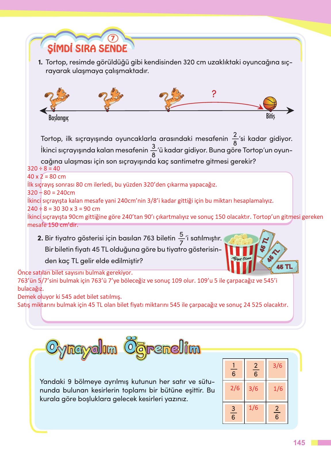 4. Sınıf Meb Yayınları Matematik Ders Kitabı Sayfa 146 Cevapları