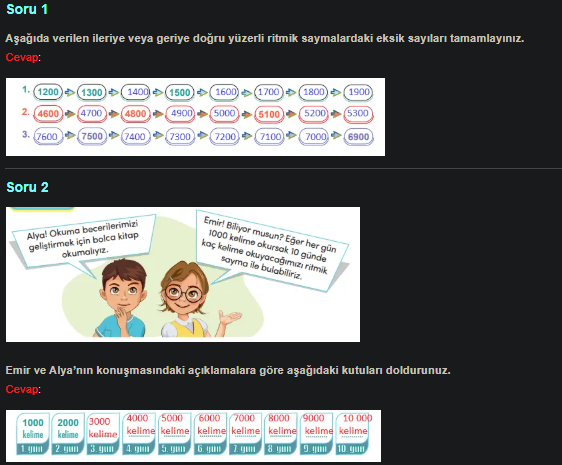 4. Sınıf Meb Yayınları Matematik Ders Kitabı Sayfa 21 Cevapları