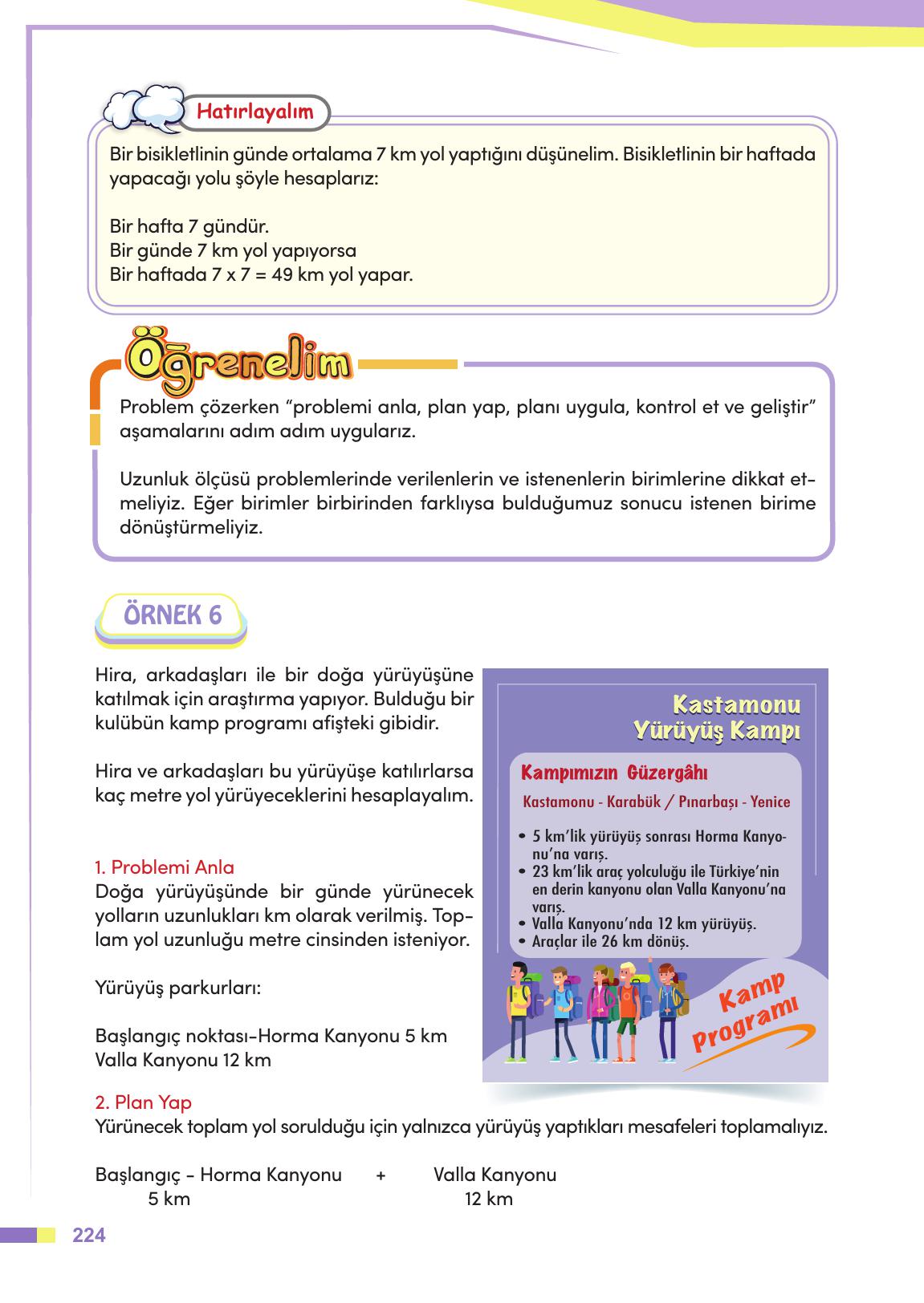 4. Sınıf Meb Yayınları Matematik Ders Kitabı Sayfa 225 Cevapları