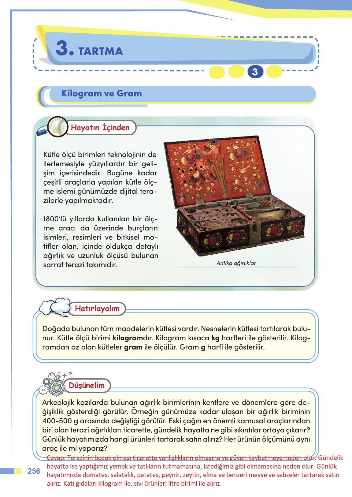 4. Sınıf Meb Yayınları Matematik Ders Kitabı Sayfa 257 Cevapları