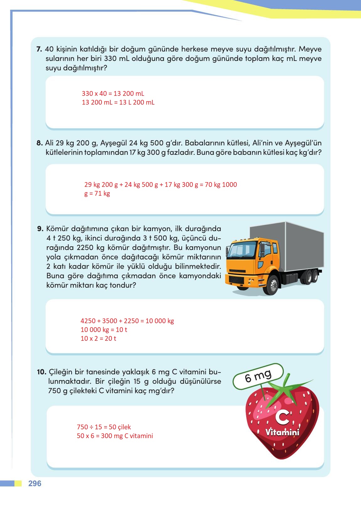 4. Sınıf Meb Yayınları Matematik Ders Kitabı Sayfa 297 Cevapları