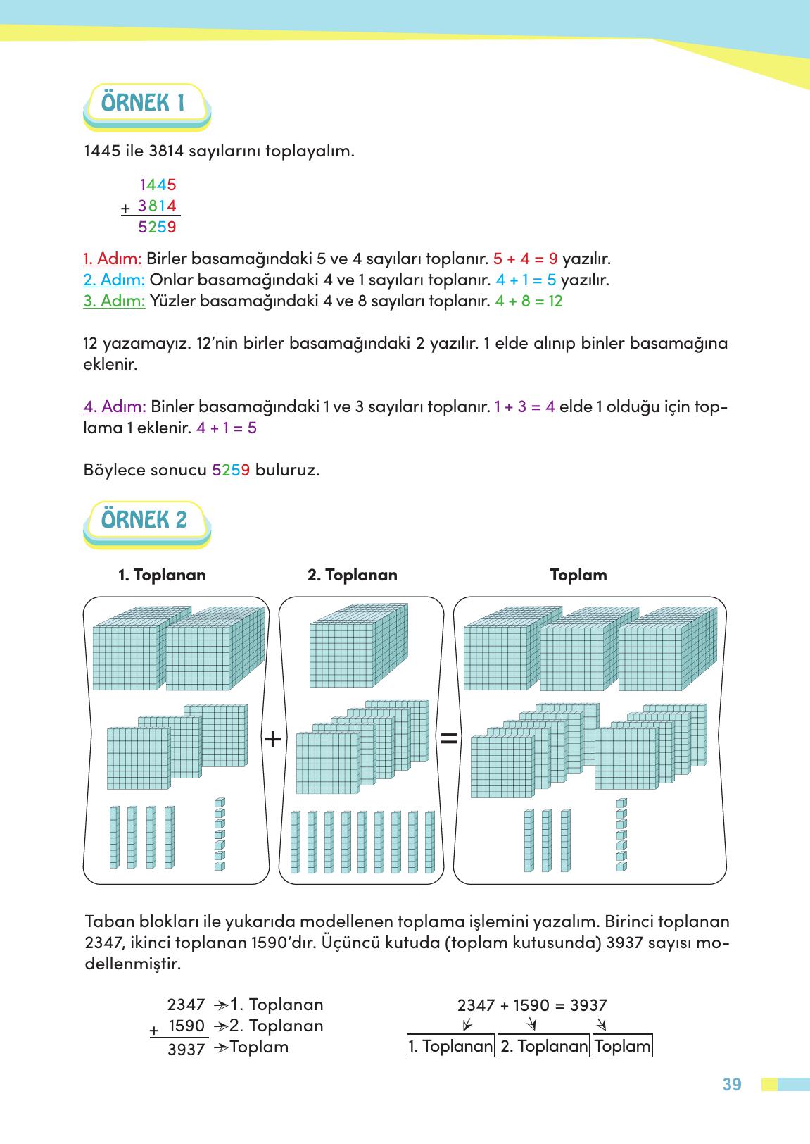 4. Sınıf Meb Yayınları Matematik Ders Kitabı Sayfa 40 Cevapları