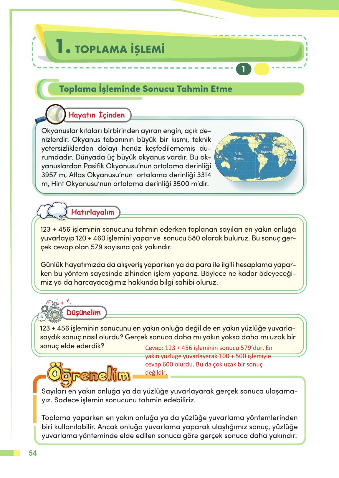 4. Sınıf Meb Yayınları Matematik Ders Kitabı Sayfa 55 Cevapları