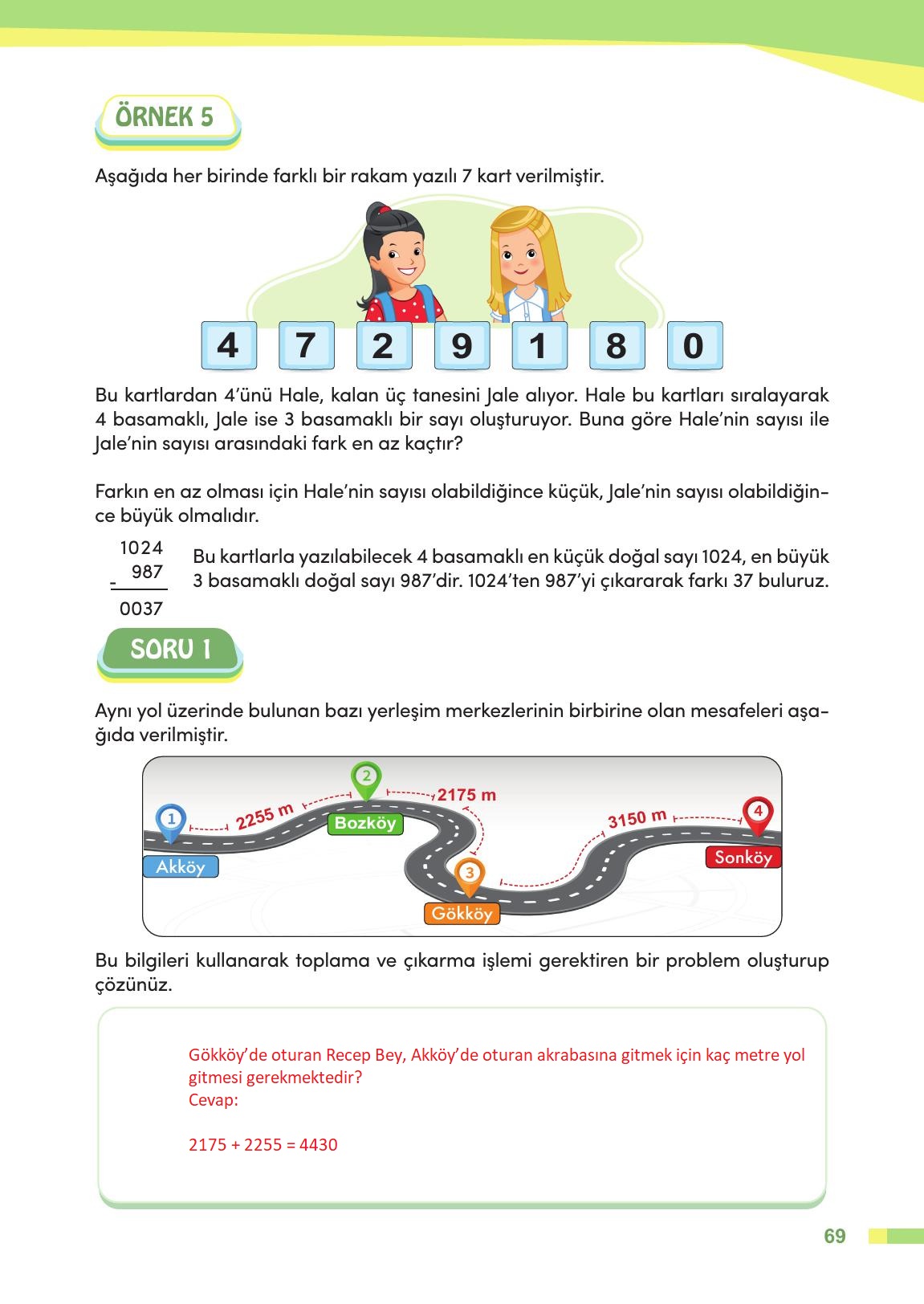 4. Sınıf Meb Yayınları Matematik Ders Kitabı Sayfa 70 Cevapları