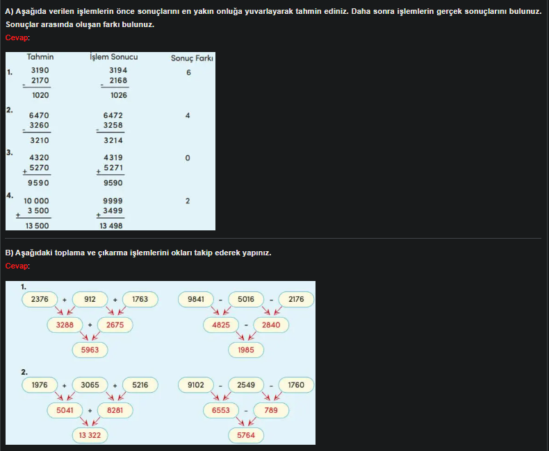 4. Sınıf Meb Yayınları Matematik Ders Kitabı Sayfa 72 Cevapları 4. Sınıf Meb Yayınları Matematik Ders Kitabı Sayfa 72 Cevapları