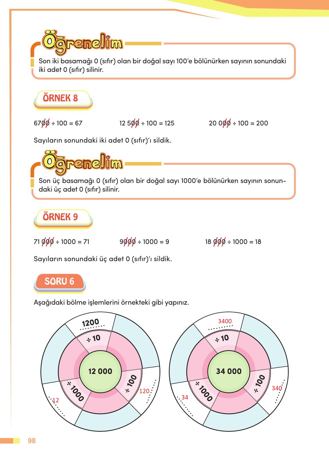 4. Sınıf Meb Yayınları Matematik Ders Kitabı Sayfa 99 Cevapları