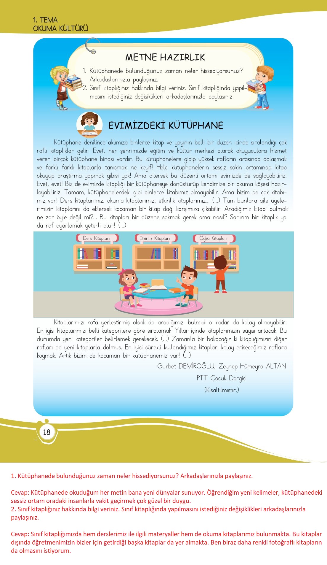 4. Sınıf Meb Yayınları Türkçe Ders Kitabı Sayfa 0018 Cevapları 4. Sınıf Meb Yayınları Türkçe Ders Kitabı Sayfa 0018 Cevapları