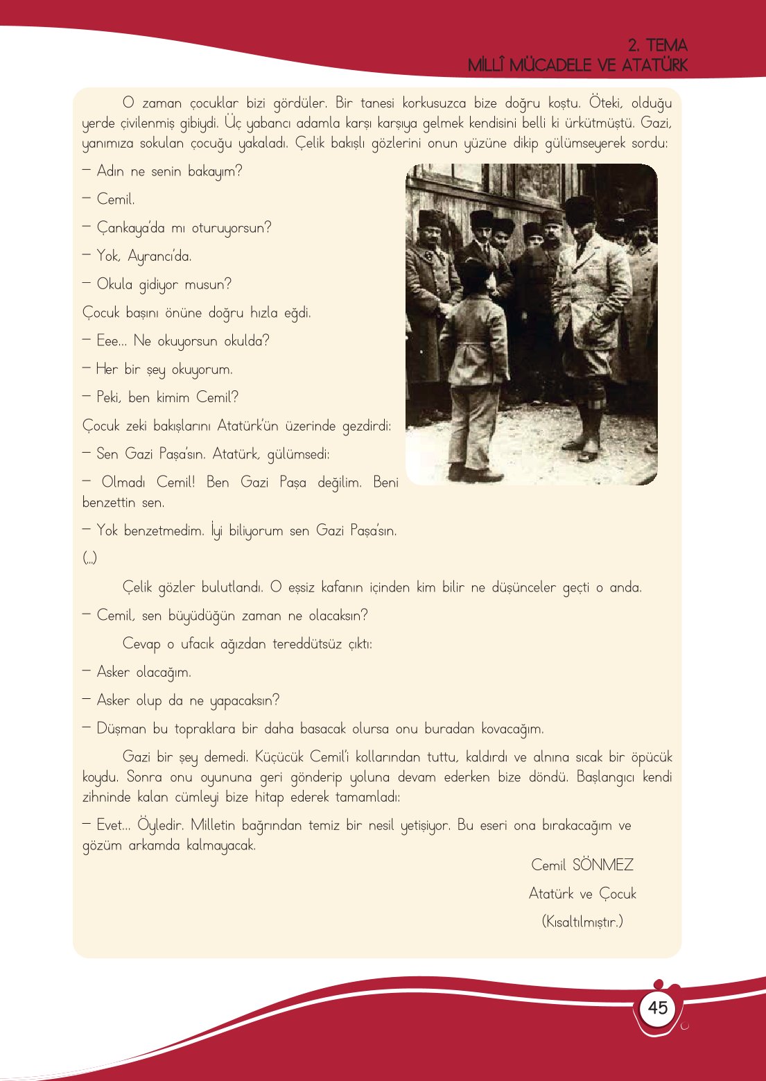 4. Sınıf Meb Yayınları Türkçe Ders Kitabı Sayfa 0045 Cevapları