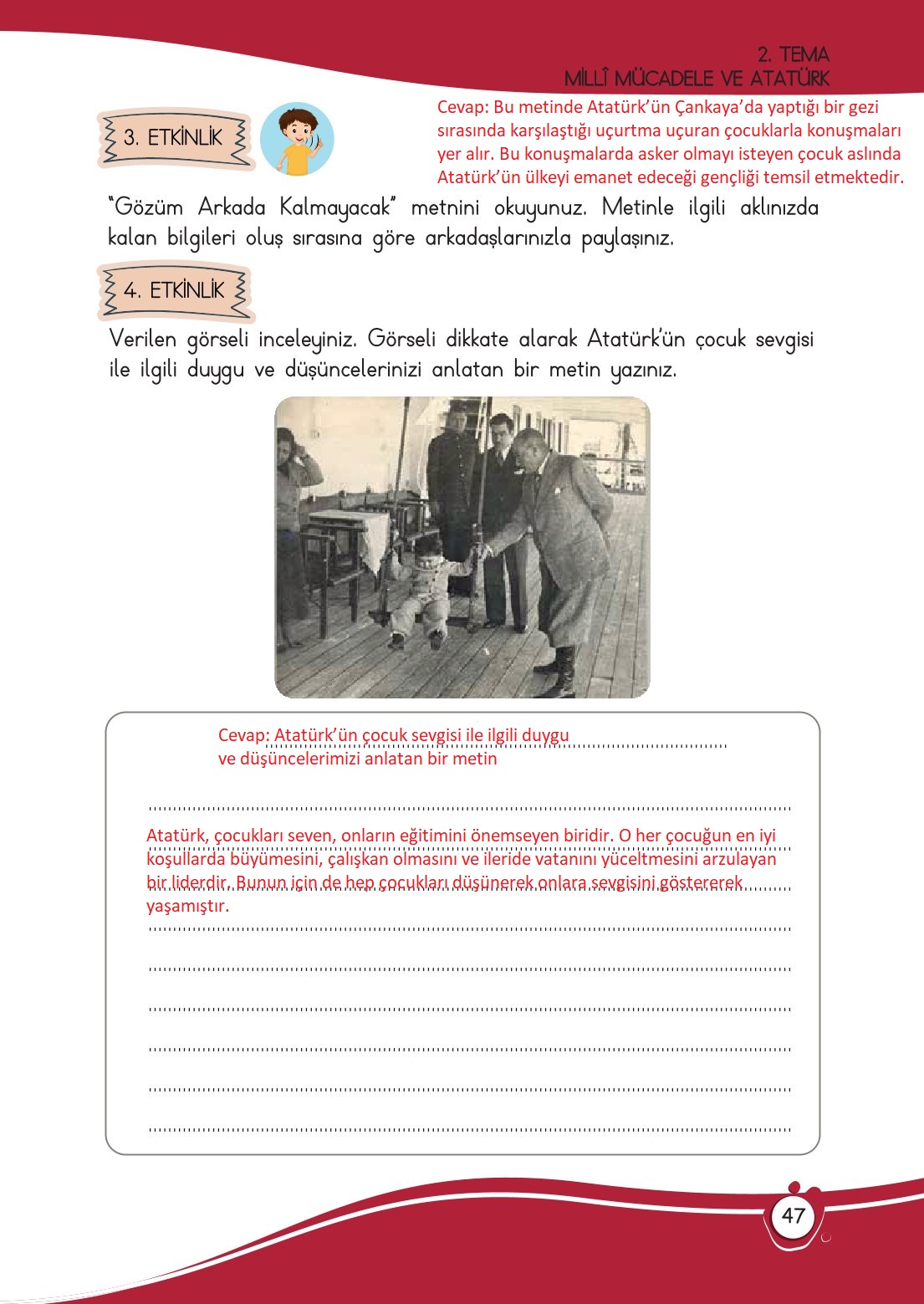 4. Sınıf Meb Yayınları Türkçe Ders Kitabı Sayfa 0047 Cevapları
