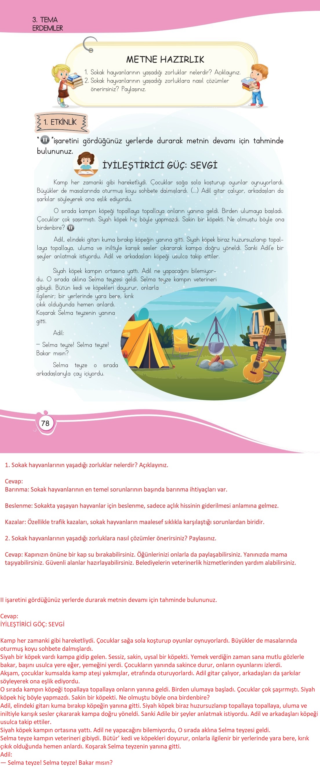 4. Sınıf Meb Yayınları Türkçe Ders Kitabı Sayfa 0078 Cevapları 4. Sınıf Meb Yayınları Türkçe Ders Kitabı Sayfa 0078 Cevapları