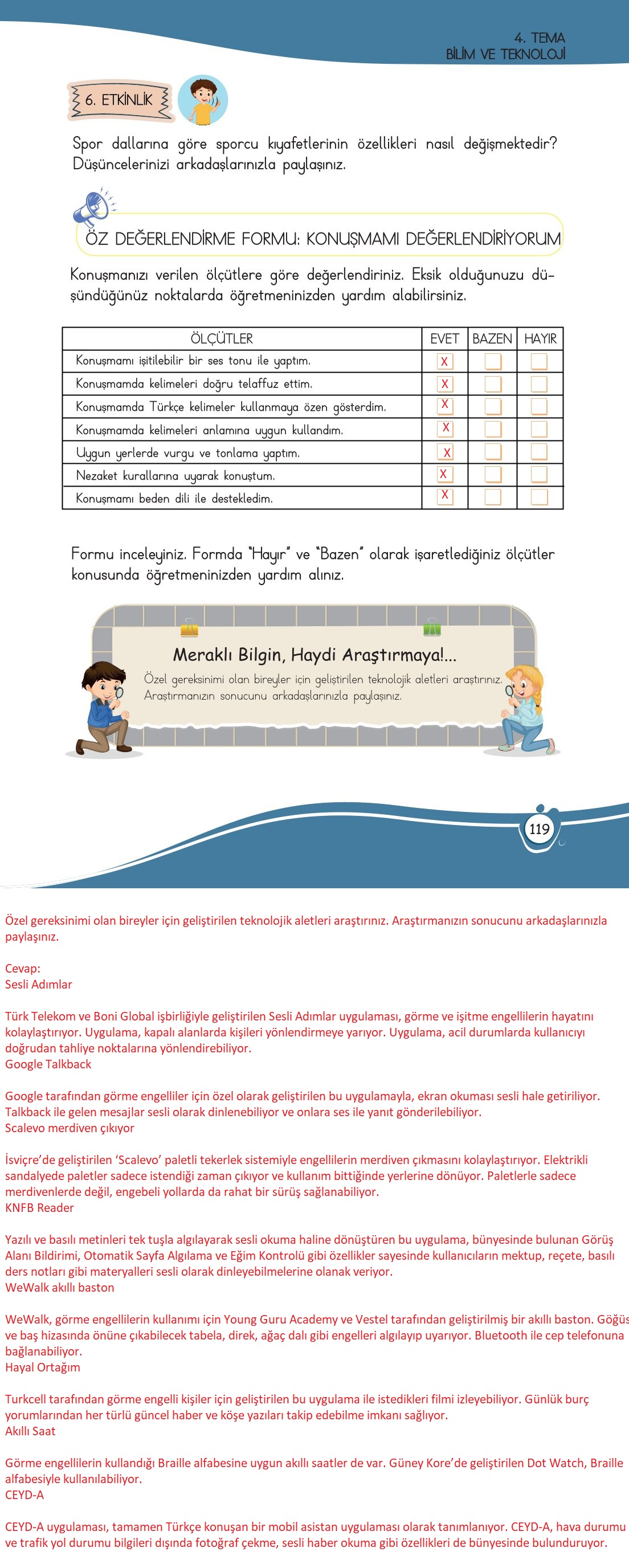 4. Sınıf Meb Yayınları Türkçe Ders Kitabı Sayfa 0119 Cevapları 4. Sınıf Meb Yayınları Türkçe Ders Kitabı Sayfa 0119 Cevapları