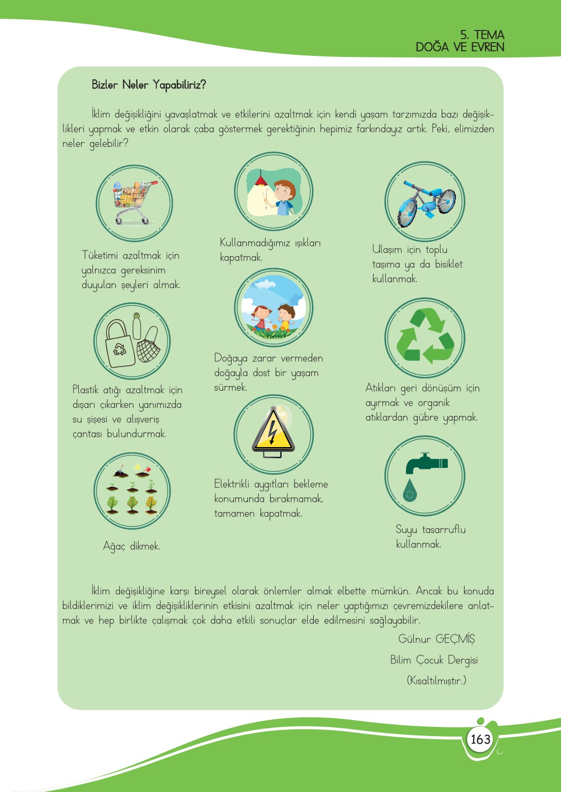 4. Sınıf Meb Yayınları Türkçe Ders Kitabı Sayfa 0163 Cevapları