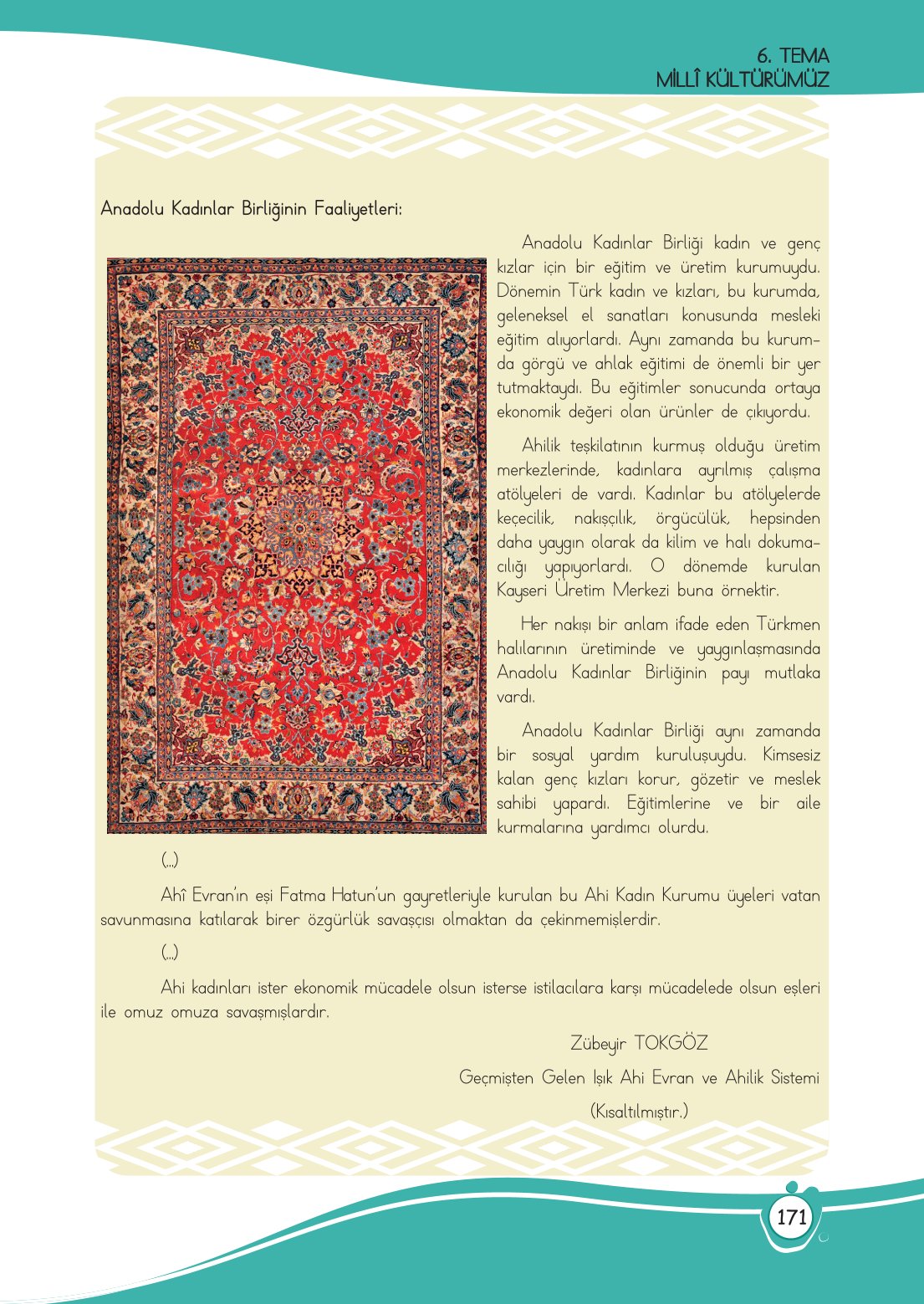 4. Sınıf Meb Yayınları Türkçe Ders Kitabı Sayfa 0171 Cevapları