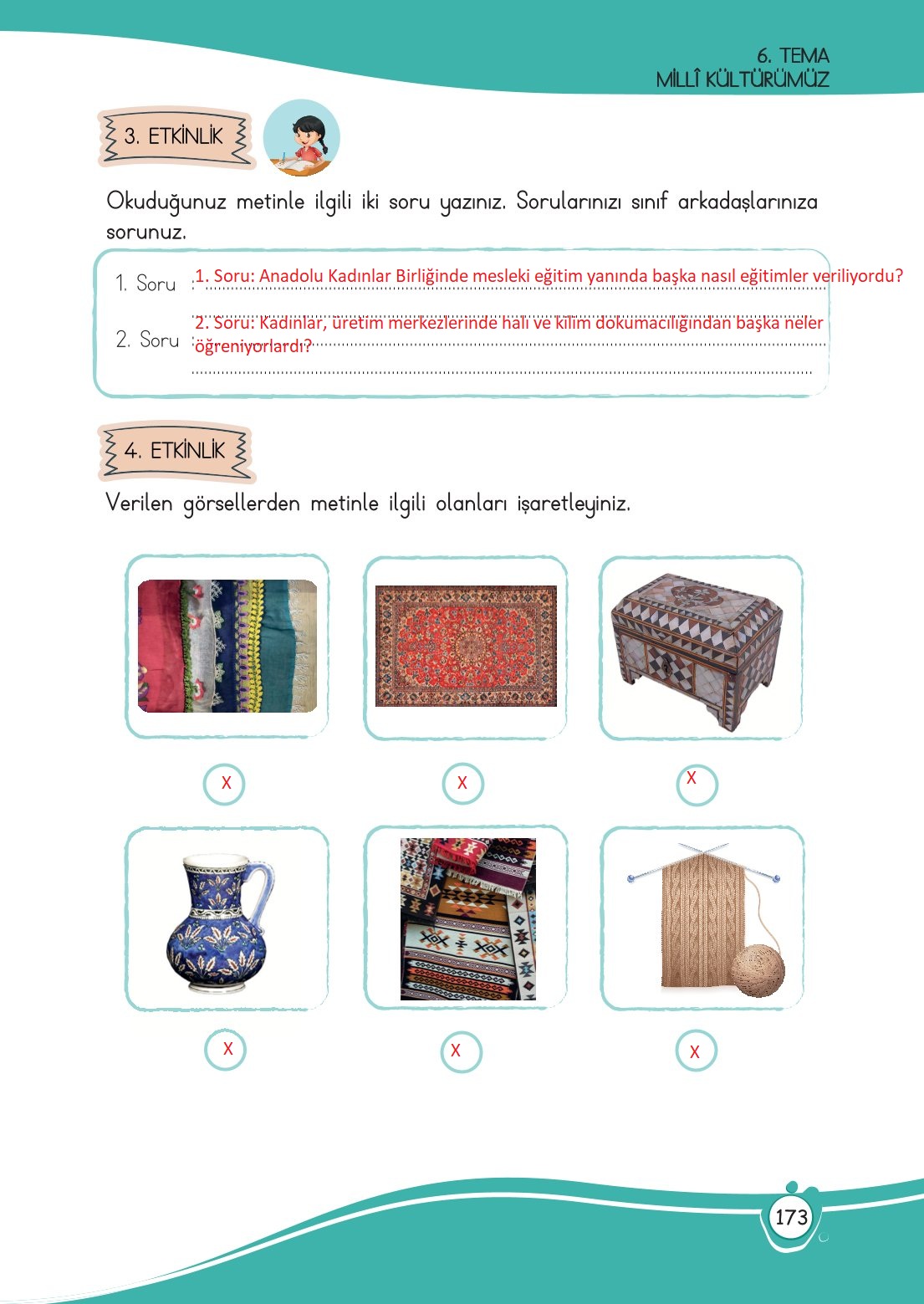 4. Sınıf Meb Yayınları Türkçe Ders Kitabı Sayfa 0173 Cevapları
