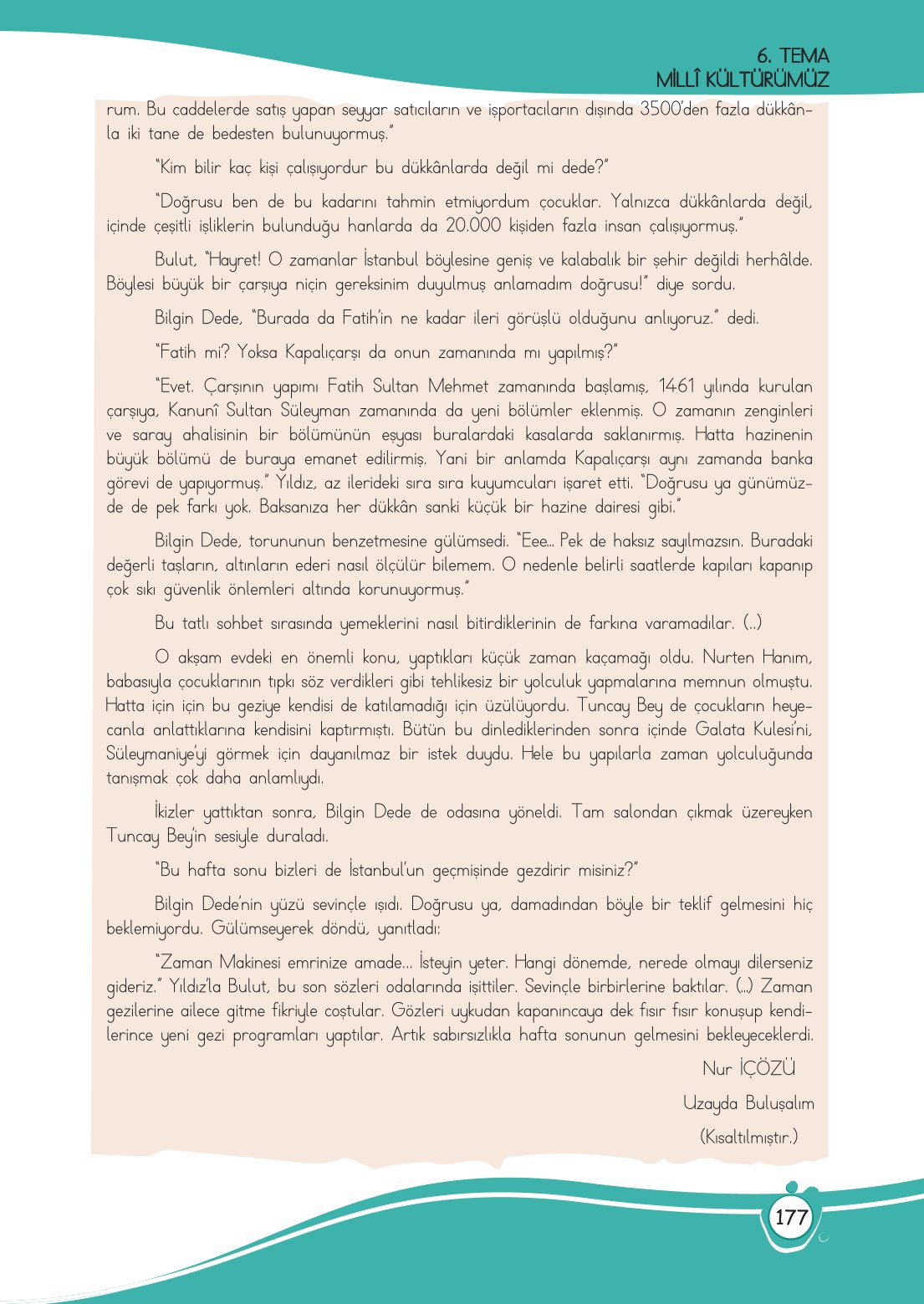 4. Sınıf Meb Yayınları Türkçe Ders Kitabı Sayfa 0177 Cevapları