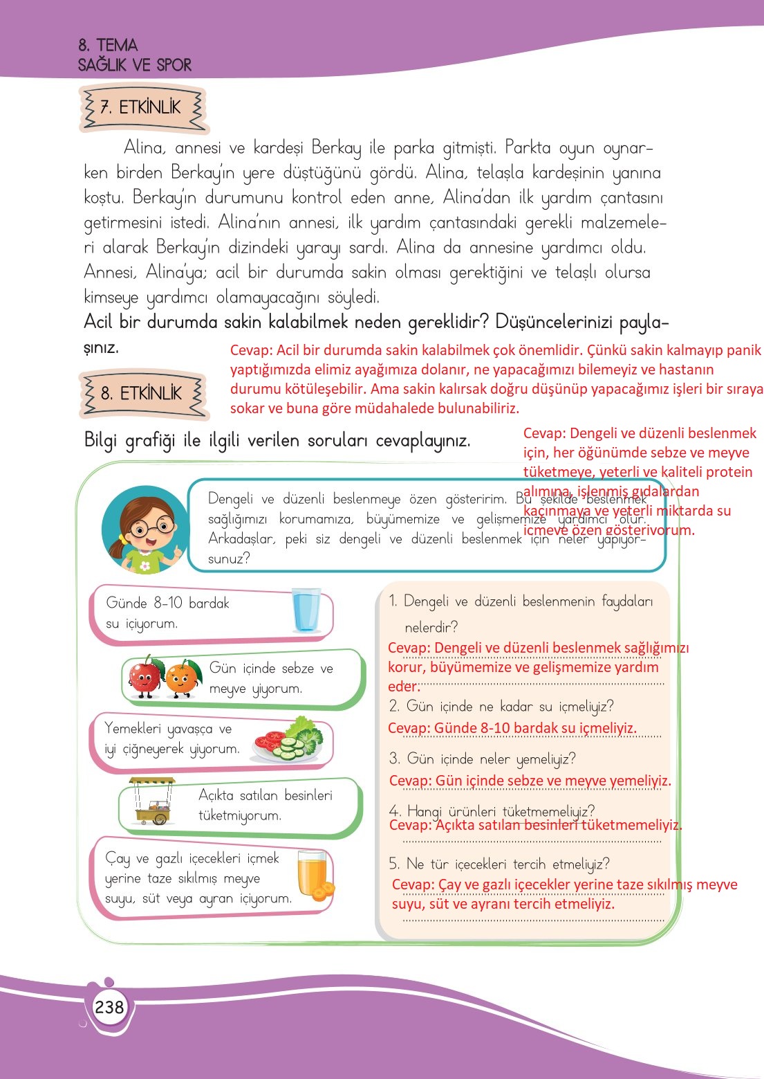 4. Sınıf Meb Yayınları Türkçe Ders Kitabı Sayfa 0238 Cevapları